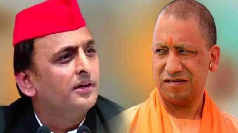 अखिलेश यादव प्रेस कॉन्फ्रेंस में सीएम योगी पर तंज कसते हुए