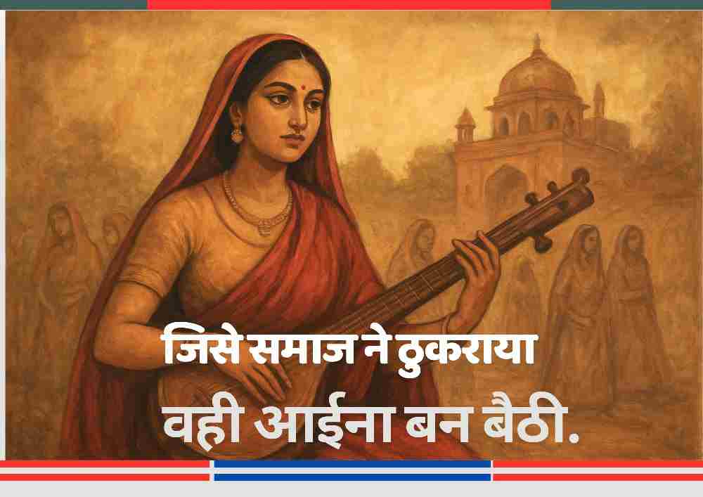 भारतीय तवायफों और देहजीवाओं की पारंपरिक चित्रकला, जो कला, संगीत और संस्कृति में उनके अमूल्य योगदान को दर्शाती है।