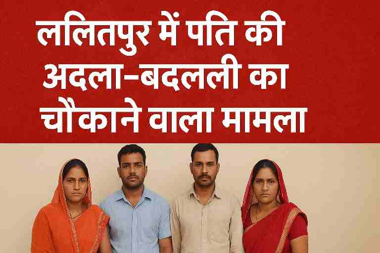 उत्तर प्रदेश ललितपुर में पति की अदला-बदली का मामला, दो बहनों ने एक-दूसरे के पतियों और बच्चों की अदला-बदली की, वायरल खबर