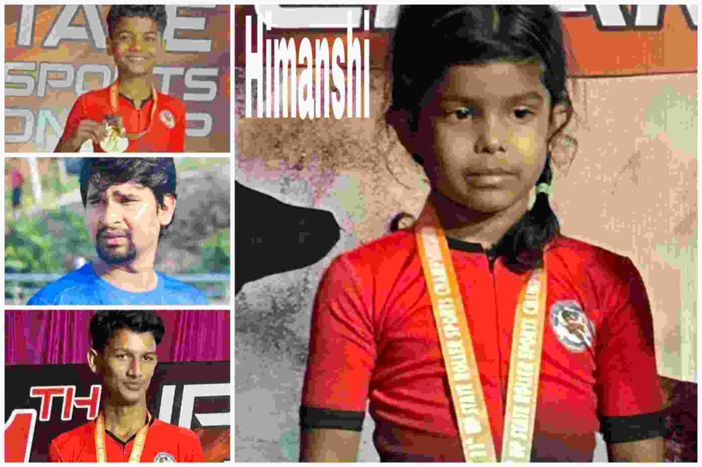 चार वर्षीय स्केटर हिमांशी और बेरा स्पीड स्केटिंग अकादमी, मथुरा के अन्य विजेता खिलाड़ी जिन्होंने 11वीं यूपी स्टेट स्केटिंग चैंपियनशिप में पदक जीते