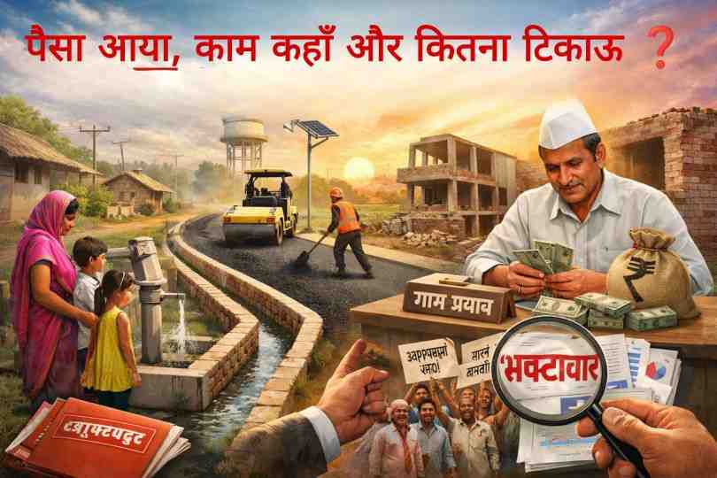 बलरामपुर में 2025 के दौरान पंचायत-स्तरीय विकास कार्य, ग्रामीण सड़क, नाली, पेयजल और पंचायत भ्रष्टाचार की प्रतीकात्मक तस्वीर