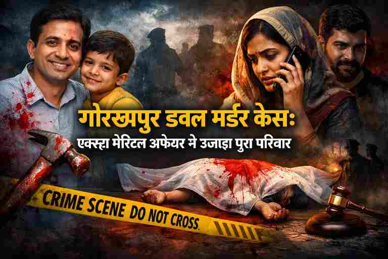 गोरखपुर डबल मर्डर केस में डॉक्टर ओमप्रकाश यादव और चार साल के बेटे की हत्या, एक्स्ट्रा मेरिटल अफेयर की साजिश का सांकेतिक दृश्य।