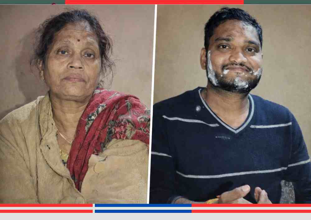 मिर्जापुर में पारिवारिक विवाद में हत्या का शिकार हुई सौतेली मां और बेटा की संयुक्त तस्वीर।