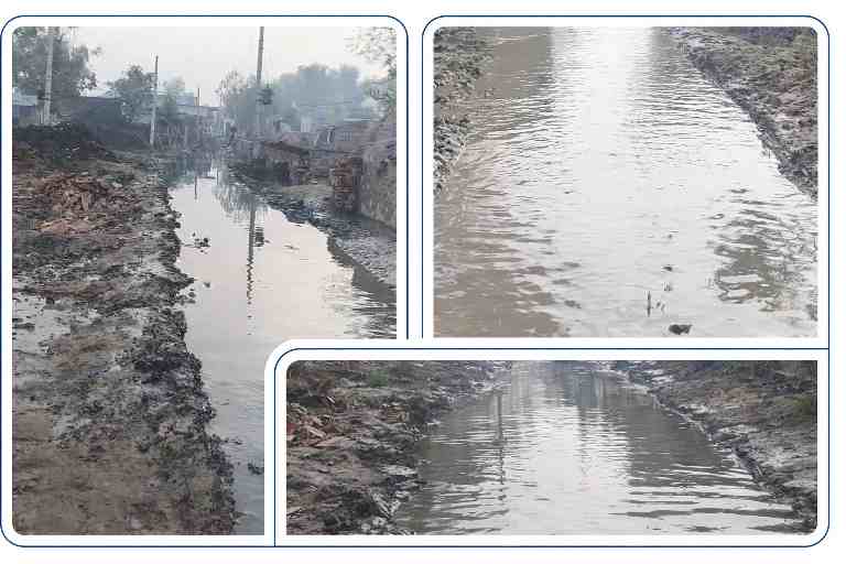 मुख्यमंत्री के गृह जिले की ग्राम पंचायत कनवाड़ा में बारिश के बाद जलभराव और कीचड़ से भरी जर्जर सड़क, पैदल चलना मुश्किल