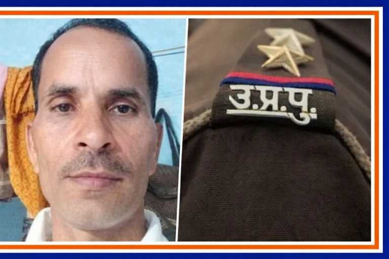 वाराणसी एनकाउंटर में मारा गया सुपारी किलर बनारसी यादव और यूपी पुलिस STF की वर्दी का प्रतीकात्मक दृश्य