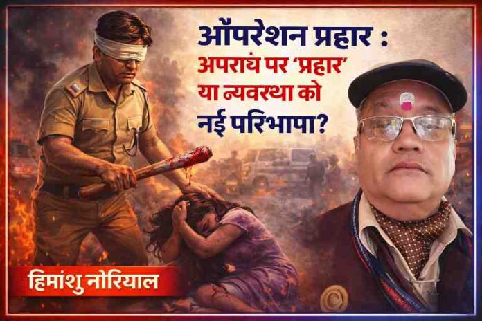 ऑपरेशन प्रहार अभियान पर आधारित भावनात्मक चित्रण के साथ लेखक हिमांशु नौरियाल की तस्वीर